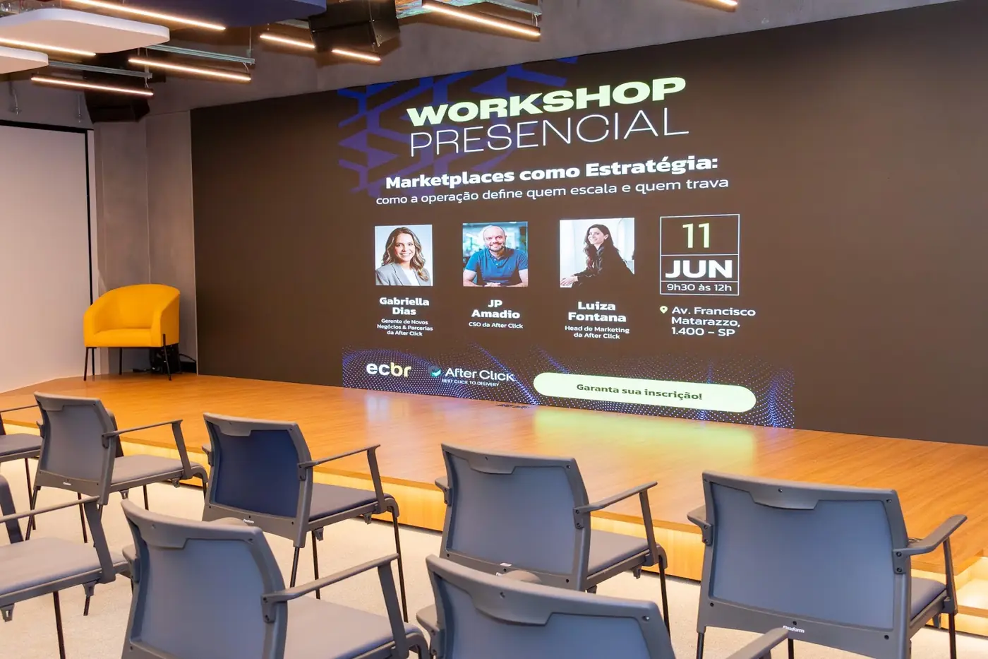 Auditório da sede do E-commerce Brasil